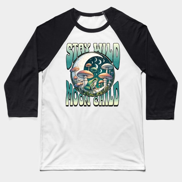 Stay Wild Moon Child Baseball T-Shirt by DetourShirts